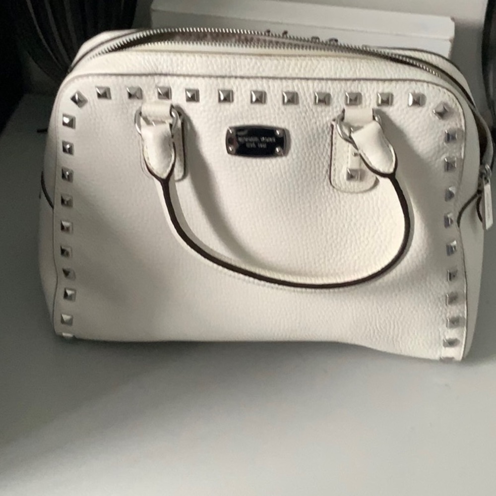 White Studded Handbag